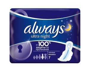 Прокладки гигиен. Always Ultra Night экстра защита 6 шт
