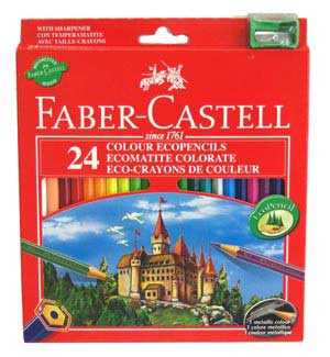 Карандаши цветные "Замок" 24цв шестигр