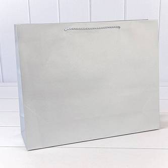 Сумка подарочная "Фактура-890" Серебряный 39,5*32*12см