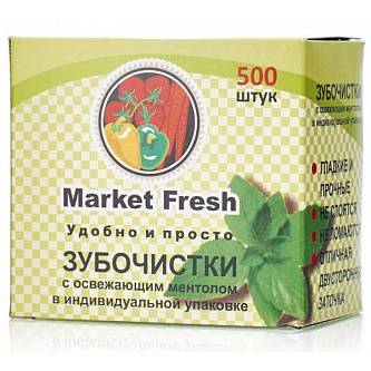 Зубочистки Market Fresh Мята дерев.500шт