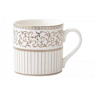 Кружка 400 мл фарфор N белая с золот орнаментом