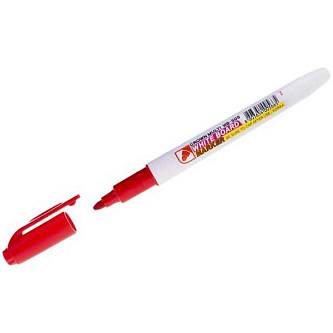 Маркер стираемый для белой доски CROWN Slim, 2мм, красный