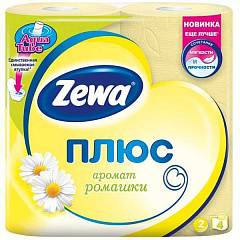 Туалетная бумага Zewa Plus Ромашка 2 сл 4 шт, фото №1