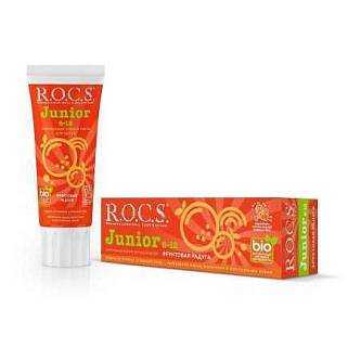 Зубная паста дет R.O.C.S. Junior Фруктовая радуга, 6-12 74гр