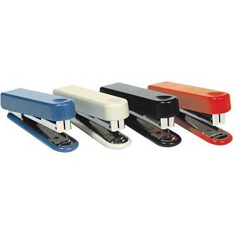 Степлер №10 ErichKrause Классика, до 15л, ассорти