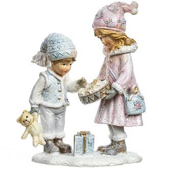 Фигурка декоративная "Девочка/Мальчик", L10 W5 H12,5 см