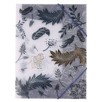 Папка на резинке А4 "Прекрасный лес" волокнистая фактура