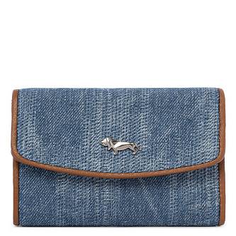 Кошелек LABRA малый, кожа l.blue jeanc/luggage