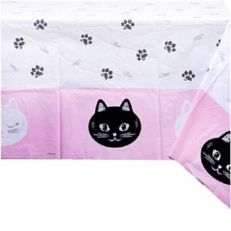 Скатерть п/э "Котики" 130х180см