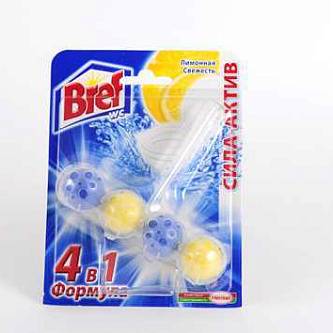 Подвеска для унитаза "Бреф" 53г СИЛА АКТИВ Лимон