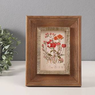 Фоторамка массив сосны 10х15 см "Олдест"