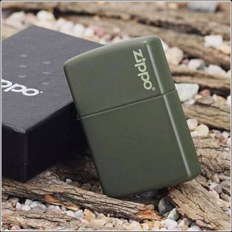 Зажигалка ZIPPO Classic Green Matte зелёная матовая