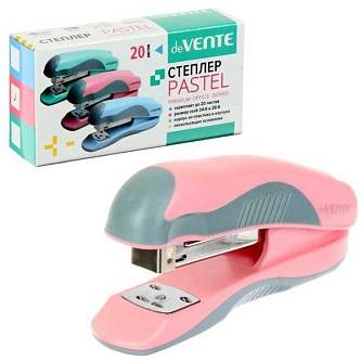 Степлер №24/6 DeVente "Pastel" до 20л, ассорти