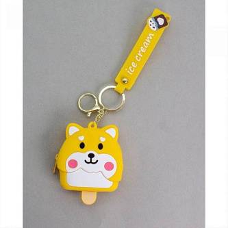 Брелок-кошелёк Ice cream dog orange 9*7 см