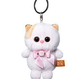 Брелок мягкий Кошечка Ли Ли с роз бант 12см