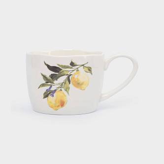 Кружка Лимоны Lemon branch 350мл фарф бел