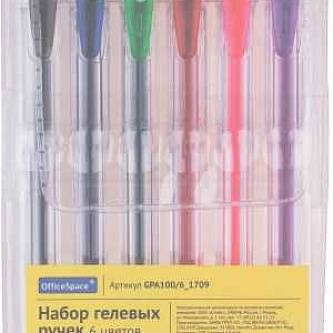 Набор гелевых ручек Space 6цв., 1мм, европодвес