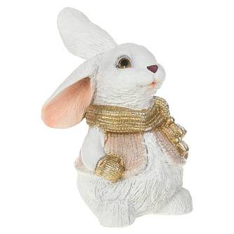 Зайка в шарфе Н-28см