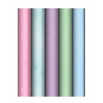 Бумага упаковочная "Pastel colors" 70*100см в рулоне