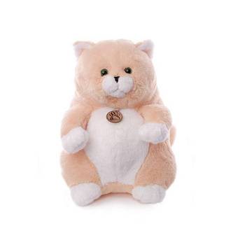 Игрушка мягкая Толстый кот 39 см персиковый, Lapkin