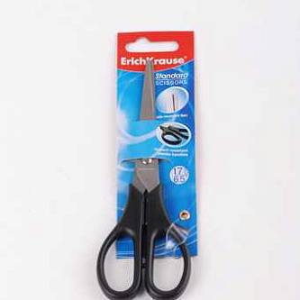 Ножницы ErichKrause Лёгкий рез 17см, черные