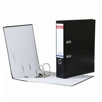 Папка-файл 7см EK А4 мрамор черная