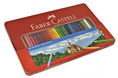 Карандаши цветные Faber-Castell "Замок",36цв.,шестигр.,метал.кор, фото №1