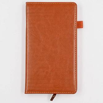 Ежедневник недат А6+ "ОКИНАВА КОРИЧНЕВЫЙ" с петелькой