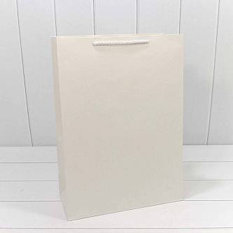 Сумка подарочная  "Фактура" Белый 32*45*15см