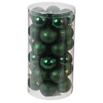 Набор шаров 30шт  D 5 см, L13,5 W13,5 H26 см зелен