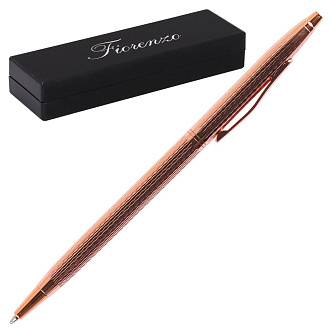 Ручка шариковая "FIORENZO" розовое золото, синяя