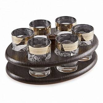 Мини-бар Барокко барная стойка Овал + 6 стопок