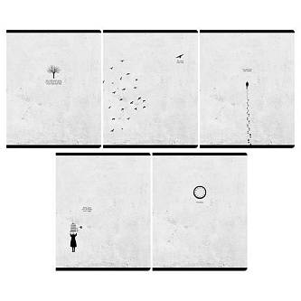 Тетрадь 48л КЛЕТКА "Cвобода", микро sandy-touch лак, 70г/м2