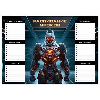 Расписание уроков А4 Огненный Робот