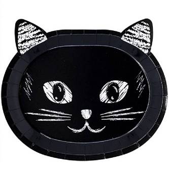 Тарелка фигурная "Котики" 23см 6шт