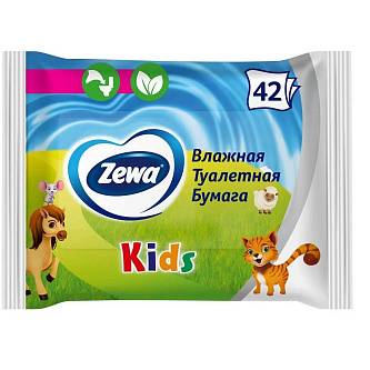 Туалетная бумага влажная Zемма/Zewa Детская, 40шт