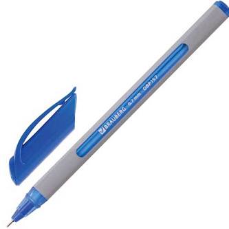 Ручка шариковая масляная Extra Glide Soft Grey, синяя, 0,7мм