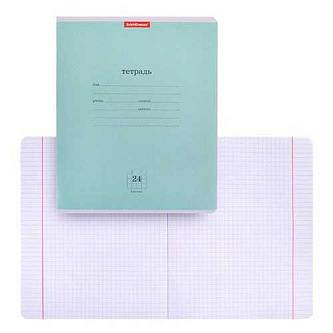 Тетрадь 24л КЛЕТКА "Классика" зел