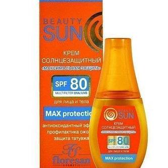 Крем с/з Floresan BEAUTY SUN Максимальная защита SPF80 75мл