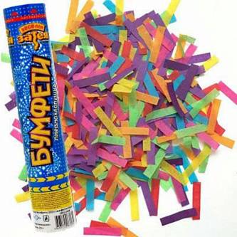 Хлопушка Бумфети 20см конфетти бумага