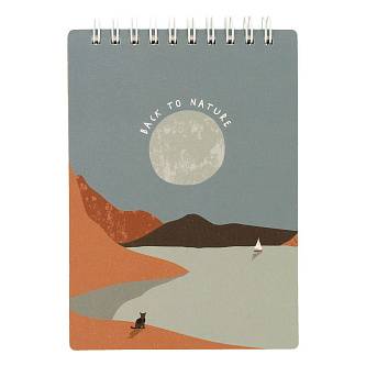Блокнот А6 100л кл "Mountains", луна