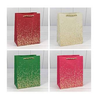 Сумка подарочная "Золотые вкрапления" 12*15*6,7см