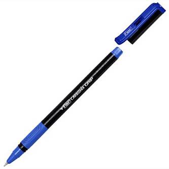 Ручка шариковая Carbonix Grip, синяя 0,7мм, резиновый держатель