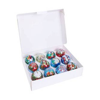 Подвесное елочное украш. ШарЗимняя сказкас новогод. Предсказ