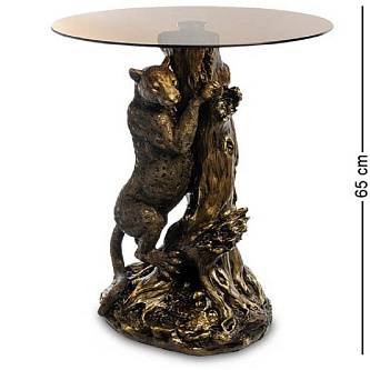 Стол журнальный Леопард Н-65см,L-30см,В-47см бронза