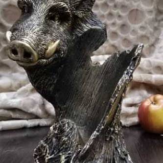 Подставка под бутылку Кабан( бронза)