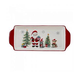 Блюдо "Новогодний подарок" L35,5 W14,5 H3 см