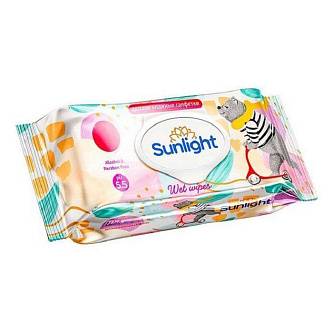 Влажные Салфетки SUNLIGHT BABY ECO Мишка 120шт