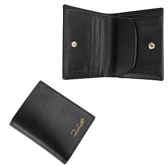 Кошелек жен. Fabretti нат.кожа, черный малый с зол. тисн.