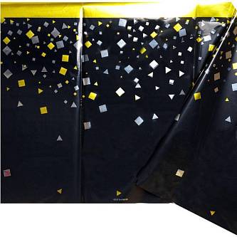 Скатерть "КонфеттиРаПу" чер 130х180